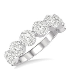 Parkplace Jewelers Round Shape 7 Stone Lovebright Essential Diamond Wedding Band 152D1PPFHWG