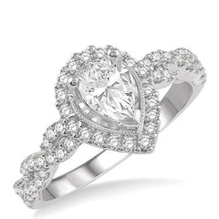 Parkplace Jewelers Pear Shape Halo Diamond Engagement Ring 262F2PPFVWG-LE