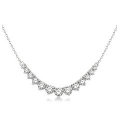 Parkplace Jewelers Graduated Diamond Smile Necklace 991H1PPFGNKWG