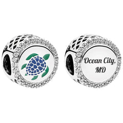 Ocean City Pandora Turtle Button Charm