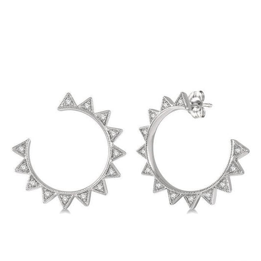 Parkplace Jewelers Diamond Fashion Half Hoop Earrings 68177PPTSERWG