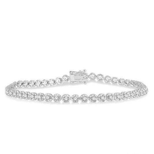 Parkplace Jewelers Illusion Diamond Tennis Bracelet 70252PPFGWG