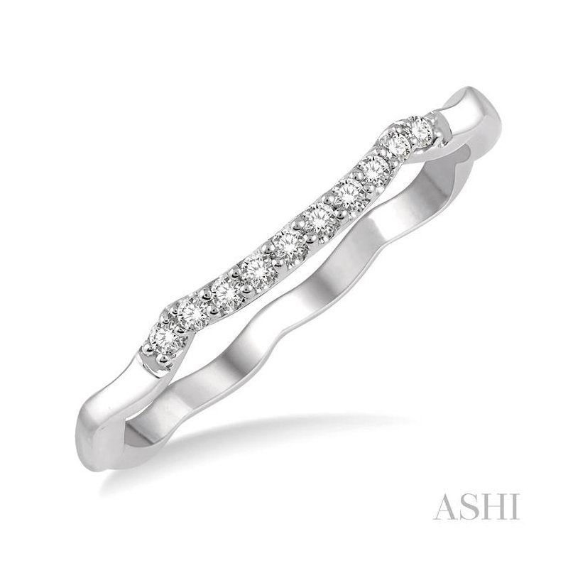 ASHI Diamond Wedding Band 263J8PPFHWG-WB