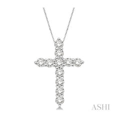 ASHI Cross Diamond Pendant 96452PPFGPDWG
