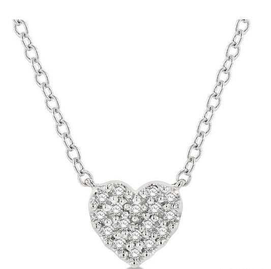 Parkplace Jewelers Heart Shape Petite Diamond Fashion Pendant 644A8PPTSPDWG