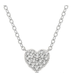 Parkplace Jewelers Heart Shape Petite Diamond Fashion Pendant 644A8PPTSPDWG