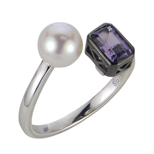 Imperial Partners Sterling Silver Freshwater Pearl Ring 612562/FWAA-7-AM