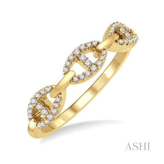 ASHI Stackable Oval Shape Link Diamond Fashion Band 349A7PPFGYG