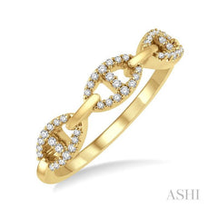 ASHI Stackable Oval Shape Link Diamond Fashion Band 349A7PPFGYG