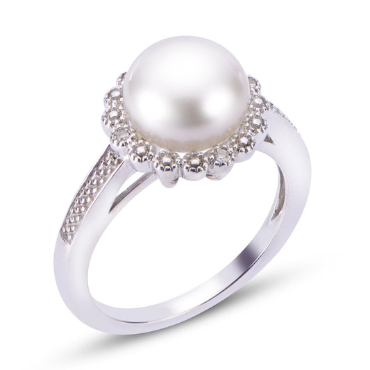 Imperial Partners Sterling Silver Freshwater Pearl Ring 613786