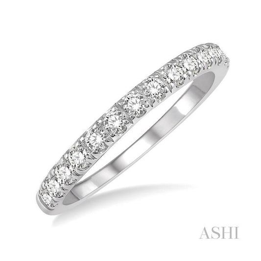 ASHI Diamond Wedding Band 24473PPFHWG-WB