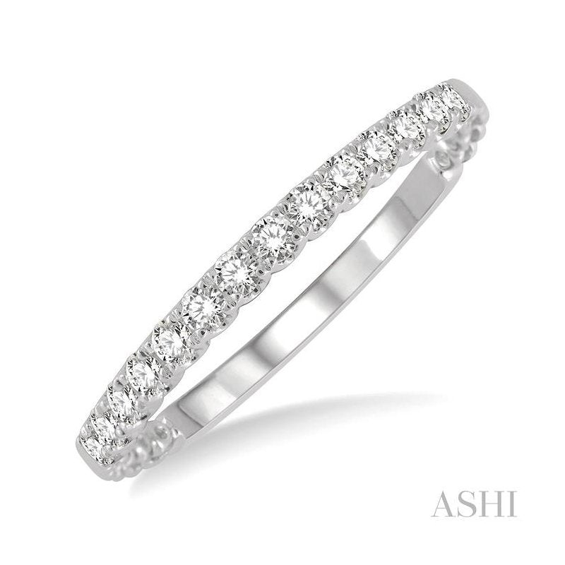 ASHI Diamond Wedding Band 33356PPFGWG