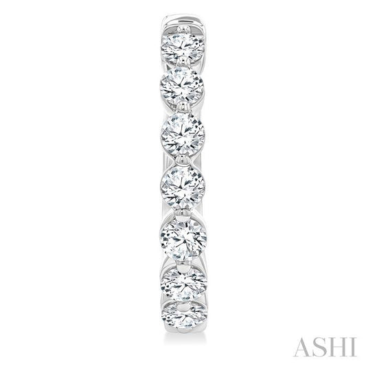 ASHI Diamond Hoop Earrings 620H0PPFGERWG-2.0