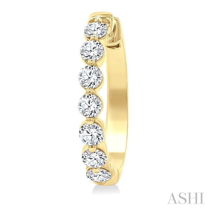 ASHI Diamond Hoop Earrings 620H0PPFGERYG-2.0