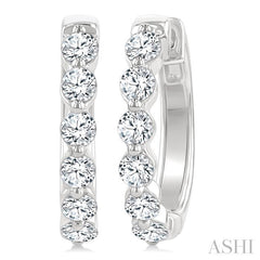 ASHI Diamond Hoop Earrings 620H1PPFGERWG
