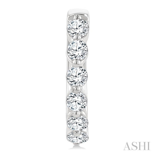 ASHI Diamond Hoop Earrings 620H1PPFGERWG