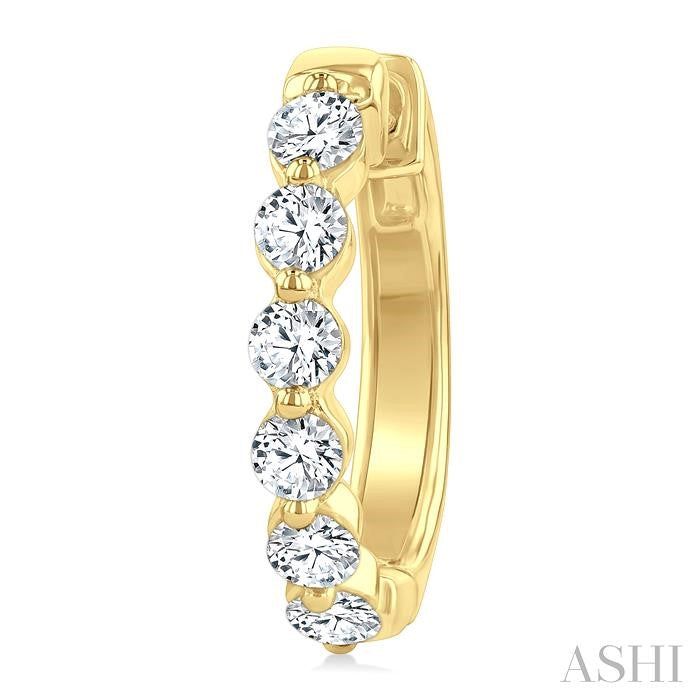ASHI Diamond Hoop Earrings 620H1PPFGERYG