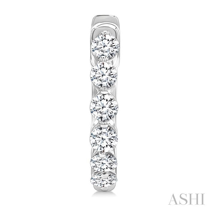 ASHI Diamond Hoop Earrings 620H3PPFGERWG