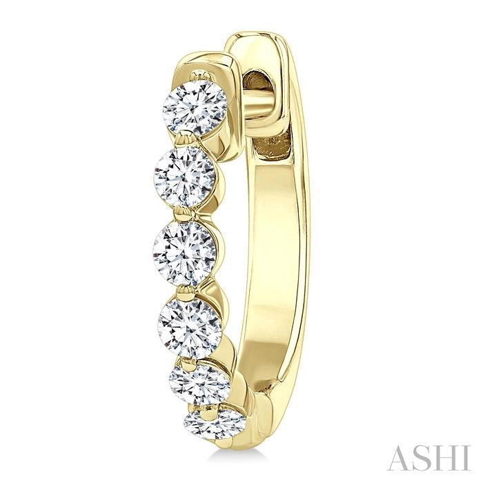 ASHI Diamond Hoop Earrings 620H3PPFGERYG