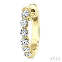 ASHI Diamond Hoop Earrings 620H3PPFGERYG