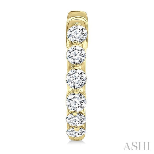 ASHI Diamond Hoop Earrings 620H3PPFGERYG