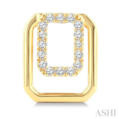 ASHI Emerald Shape Petite Diamond Fashion Earrings 620K8PPTGERYG-OC