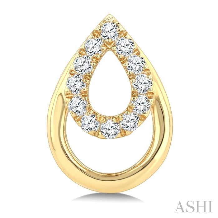 ASHI Pear Shape Petite Diamond Fashion Earrings 620K8PPTGERYG-PR