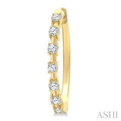 ASHI Floating Diamond Fashion Hoop Earrings 621H6PPTGERYG