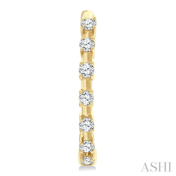 ASHI Floating Diamond Fashion Hoop Earrings 621H6PPTGERYG