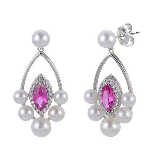 Parkplace Pearls Sterling Silver Freshwater Pearl Earring 622963/CPS-AA