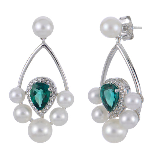 Parkplace Pearls Sterling Silver Freshwater Pearl Earring 622963/LCE-AA