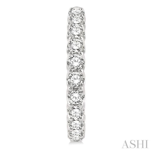 ASHI Inside-Out Diamond Round Hoop Earrings 622B0PPFHERWG-10.00
