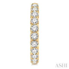 ASHI Inside-Out Diamond Round Hoop Earrings 622B0PPFHERYG-10.00