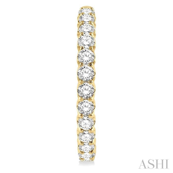 ASHI Inside-Out Diamond Round Hoop Earrings 622B0PPFHERYG-7.00