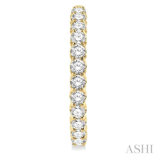 ASHI Inside-Out Diamond Round Hoop Earrings 622B0PPFHERYG-7.00
