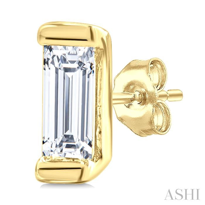 ASHI Baguette Diamond Petite Fashion Earrings 622H8PPTGERYG