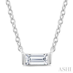 ASHI Baguette Diamond Petite Fashion Pendant 622H9PPTGPDWG