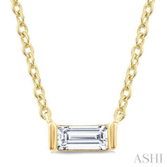 ASHI Baguette Diamond Petite Fashion Pendant 622H9PPTGPDYG