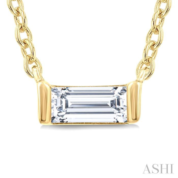 ASHI Baguette Diamond Petite Fashion Pendant 622H9PPTGPDYG