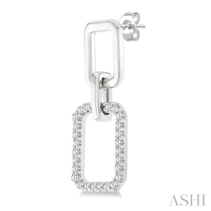 ASHI Rectangular Shape Diamond Fashion Earrings 622J5PPTGERWG-RCT