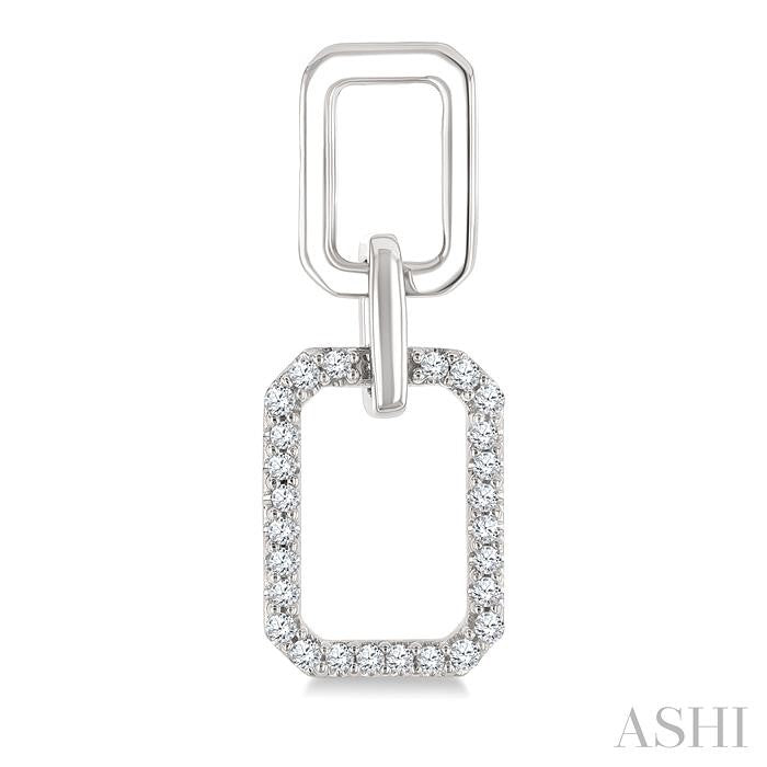 ASHI Rectangular Shape Diamond Fashion Earrings 622J5PPTGERWG-RCT