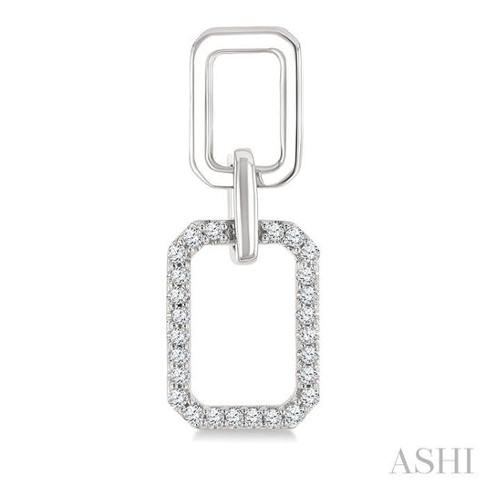 ASHI Rectangular Shape Diamond Fashion Earrings 622J5PPTGERWG-RCT
