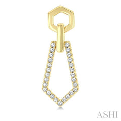 ASHI Hexagon Shape Diamond Fashion Earrings 622J5PPTGERYG-HEX