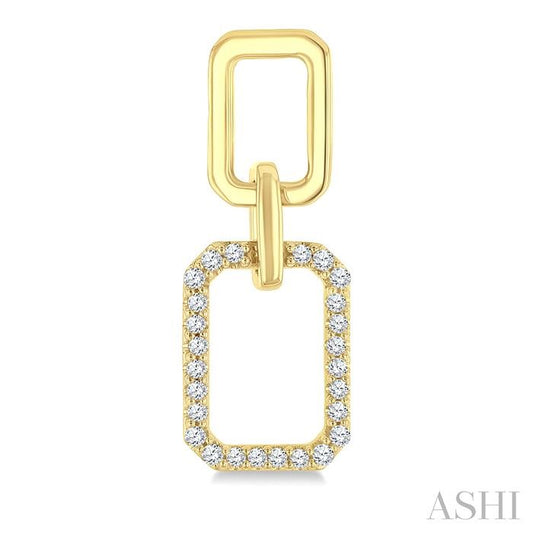 ASHI Rectangular Shape Diamond Fashion Earrings 622J5PPTGERYG-RCT