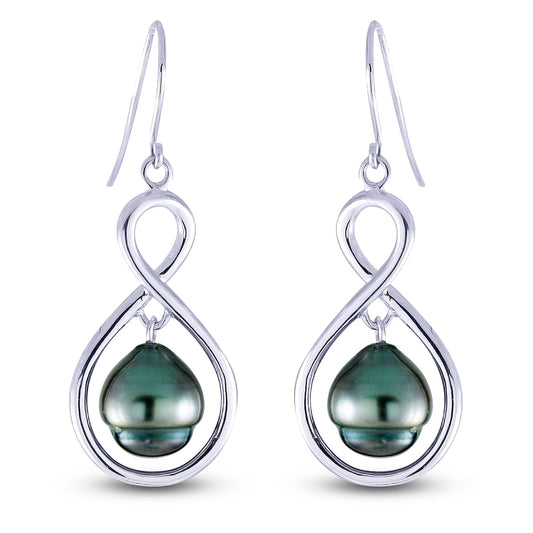 Parkplace Pearls Sterling Silver Tahitian Pearl Earring 624169/B
