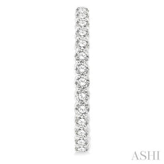 ASHI Inside-Out Diamond Oval Hoop Earrings 624B0PPFHERWG-5.00