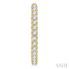 ASHI Inside-Out Diamond Oval Hoop Earrings 624B0PPFHERYG-4.00