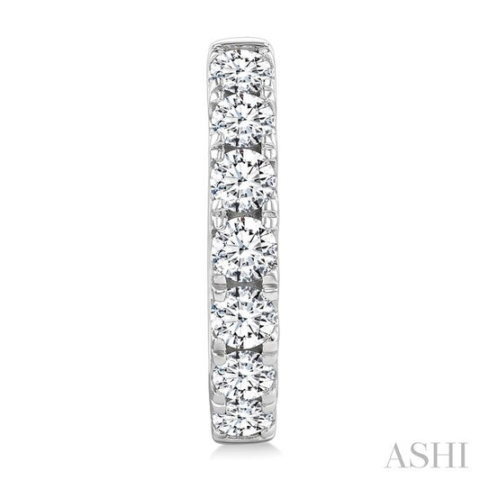 ASHI Diamond Fashion Hoop Earrings 624H0PPFGERWG-1.5