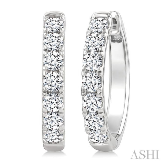 ASHI Diamond Fashion Hoop Earrings 624H0PPFGERWG-2.0