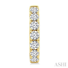 ASHI Diamond Fashion Hoop Earrings 624H0PPFGERYG-1.5